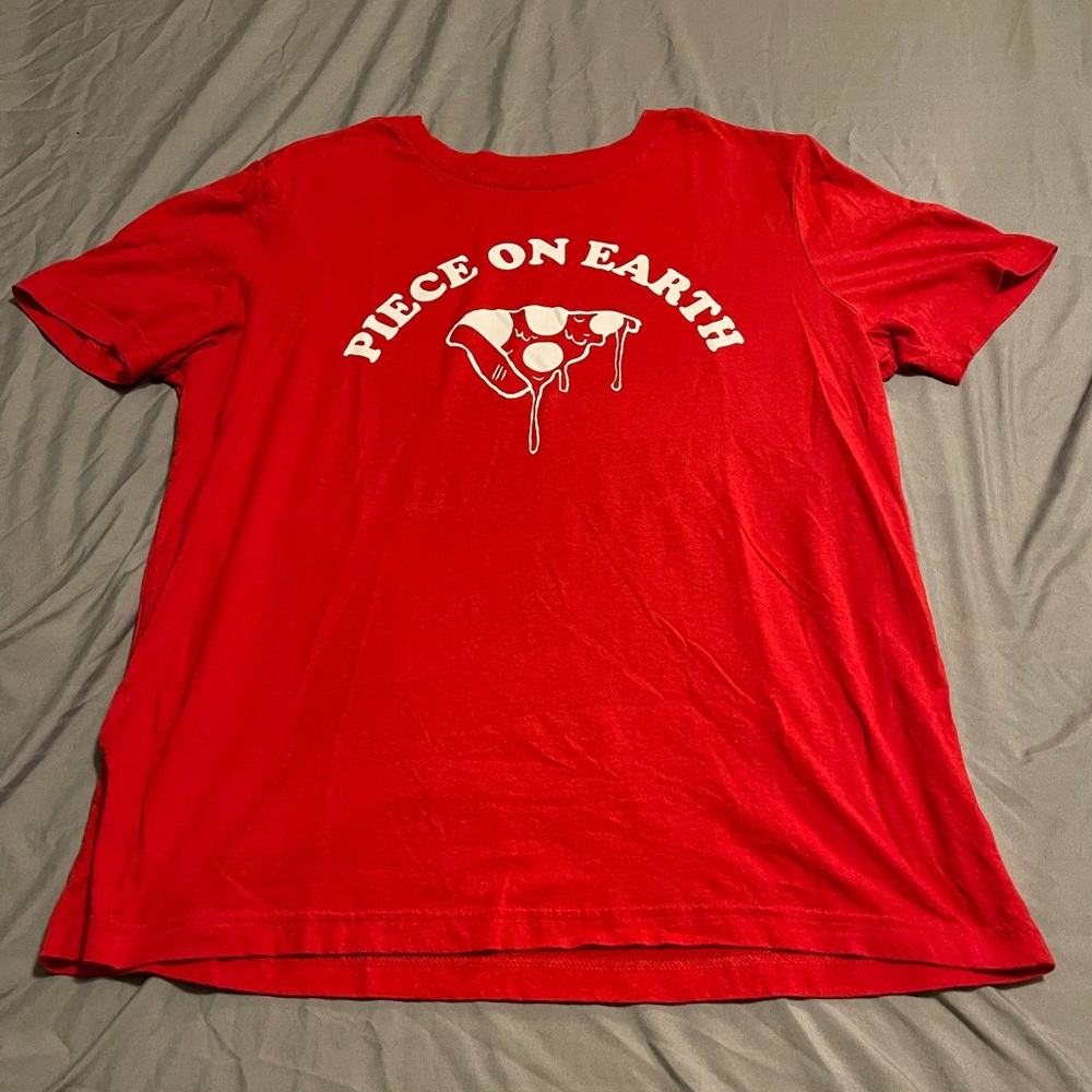 Piece on Earth Pizza Slice Tee